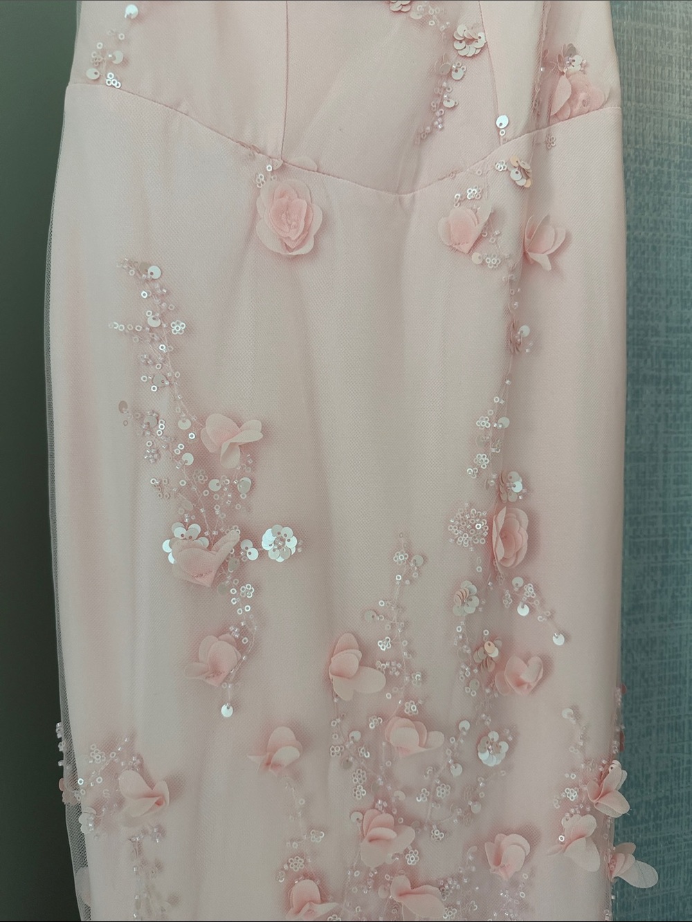 Oh Polly Pink Embellished Maxi Dress - Picture 5 of 12